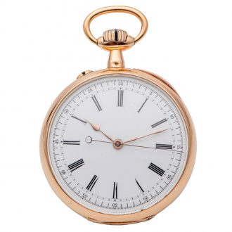 French chronometer with indirect center seconds Circa 1885