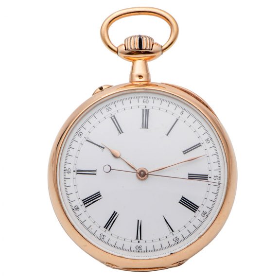 French chronometer with indirect center seconds Circa 1885