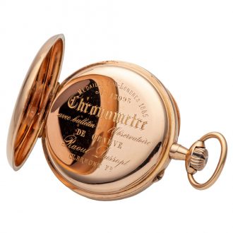 French chronometer with indirect center seconds Circa 1885