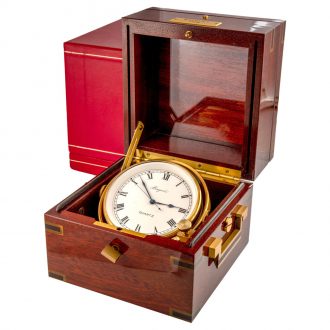 French brass quartz marine chronometer Circa 1990