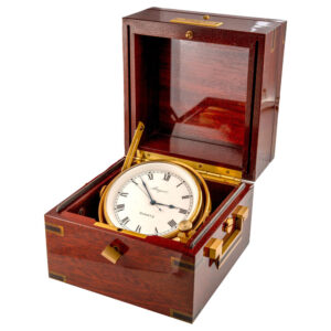 French brass quartz marine chronometer Circa 1990