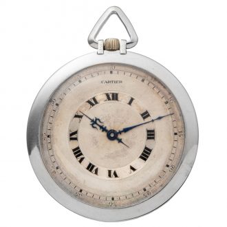 Very thin French/Swiss platinum knife edged watch Circa 1930