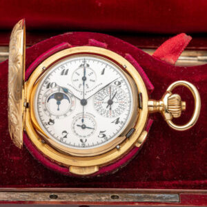 Swiss gold complicated watch for the Spanish market Circa 1910