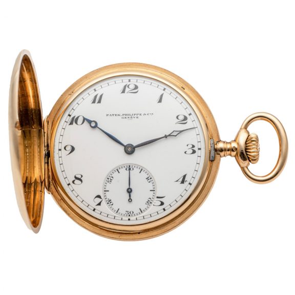 Swiss 18 carat yellow gold keyless pocket watch Circa 1915