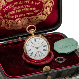 Small Swiss pink gold Chronometro Gondolo watch Circa 1909