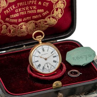 Small Swiss pink gold Chronometro Gondolo watch Circa 1909