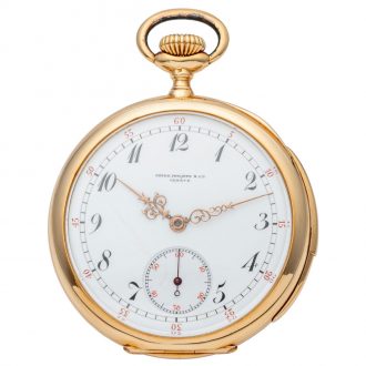 Swiss pink gold minute repeating pocket watch Circa 1900