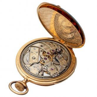 Swiss pink gold minute repeating pocket watch Circa 1900