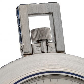 Rare Swiss platinum and sapphire set Art Deco watch Circa 1928