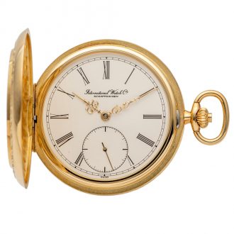 Rare Swiss 18 carat gold marksman’s pocket watch Circa 1990