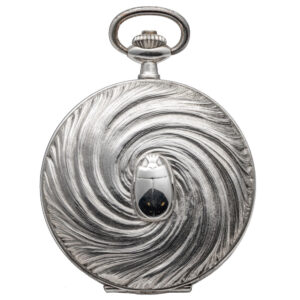 Unusual Swiss silver limited edition pocket watch Circa 1993