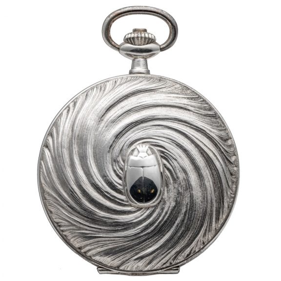Unusual Swiss silver limited edition pocket watch Circa 1993