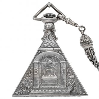 Swiss silver triangular Freemason’s pocket watch Circa 1935