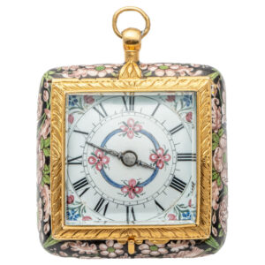 Highly important French 20K gold square pendant watch Circa 1645