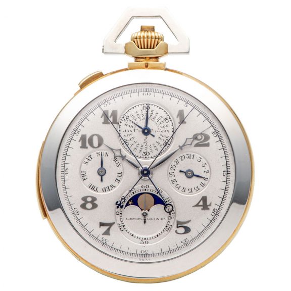 Important Swiss gold grande complication dress watch Circa 1923 Important Swiss gold grande complication dress watch Circa 1923