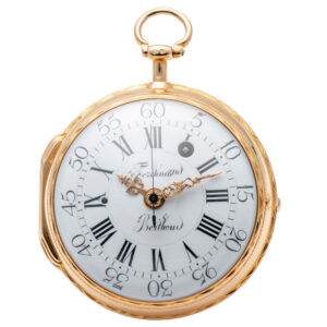 Early French 18 carat gold Louis XV pocket watch Circa 1762
