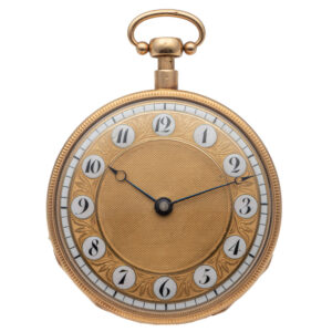 French gold quarter repeating musical pocket watch Circa 1915