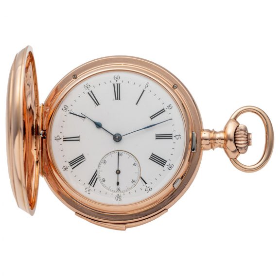 Swiss 14 carat gold minute repeating pocket watch Circa 1890