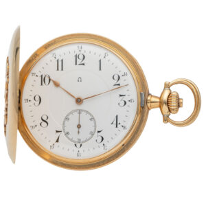 Swiss 18 carat gold hunting cased pocket watch Circa 1905