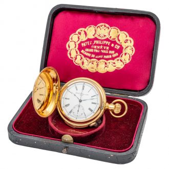 Swiss 14 carat pink gold minute repeating chronograph Circa 1883