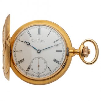 Swiss gold full hunter for the South American market Circa 1920
