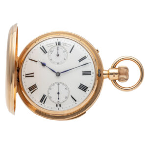 English gold repeater with 34 hour power reserve Circa 1881