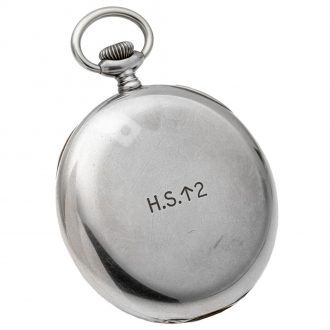 Swiss silver open faced chronometer deck watch Circa 1941