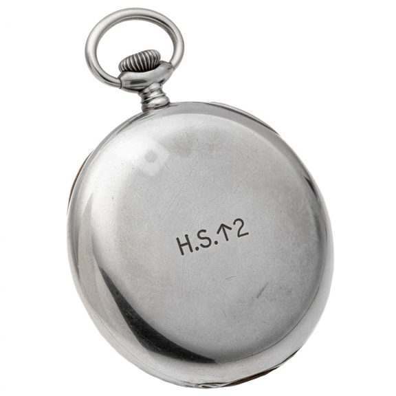 Swiss silver open faced chronometer deck watch Circa 1941 Swiss silver open faced chronometer deck watch Circa 1941