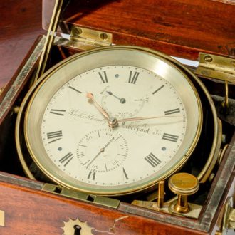 English brass 56h going deck marine chronometer Circa 1860