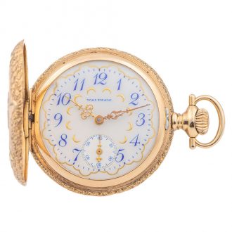 American varicoloured gold and diamond pendant watch Circa 1907