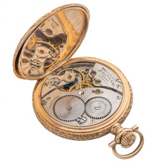 American varicoloured gold and diamond pendant watch Circa 1907