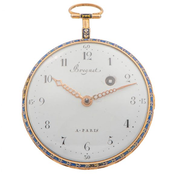 French gold and enamel directoire pocket watch Circa 1790 French gold and enamel directoire pocket watch Circa 1790