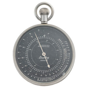 Very rare French nickel plated lever chronograph Circa 1935