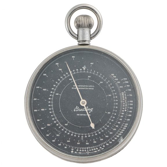 Very rare French nickel plated lever chronograph Circa 1935