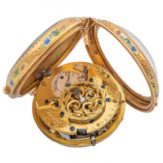 French gold quarter repeater à toc pocket watch Circa 1770