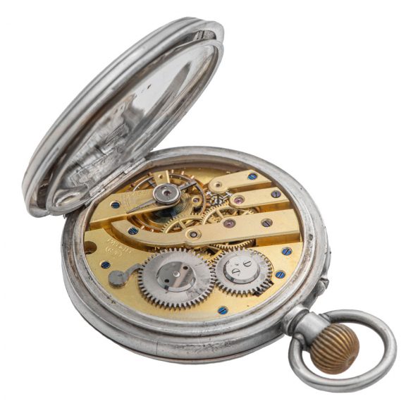 German silver digital jumping hour pocket watch Circa 1890 German silver digital jumping hour pocket watch Circa 1890