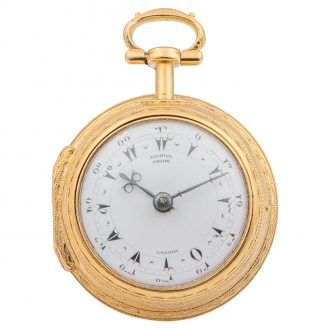 English gilt metal verge made for the Turkish market Circa 1820