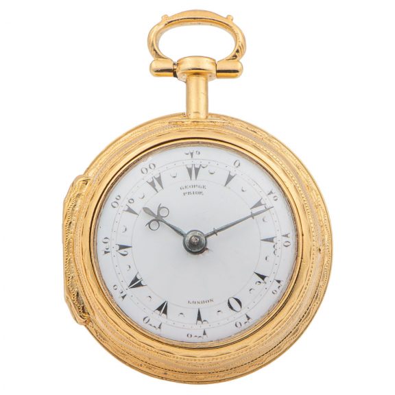 English gilt metal verge made for the Turkish market Circa 1820