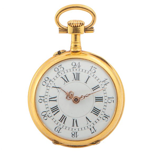 French gold pendant watch with detachable brooch Circa 1900 French gold pendant watch with detachable brooch Circa 1900