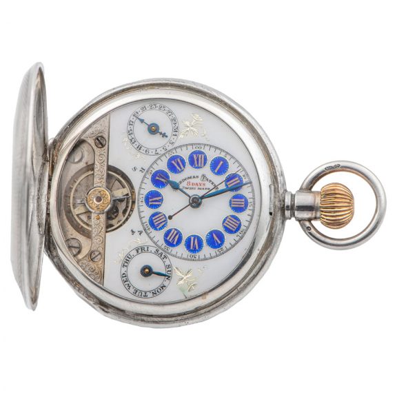 Swiss silver hunter made for the British market Circa 1910