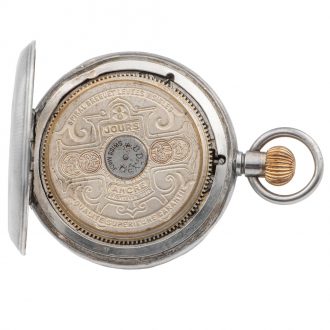Swiss silver hunter made for the British market Circa 1910