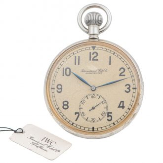 Swiss stainless steel keyless winding deck watch Circa 1942
