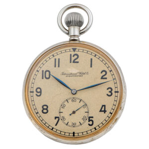 Swiss stainless steel keyless winding deck watch Circa 1942