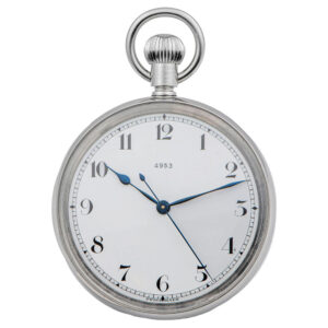 Swiss stainless steel center seconds deck watch Circa 1940