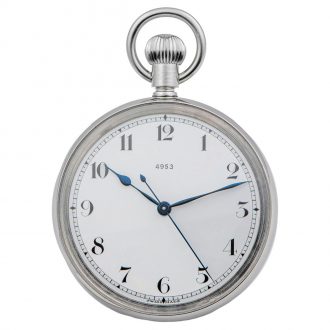 Swiss stainless steel center seconds deck watch Circa 1940