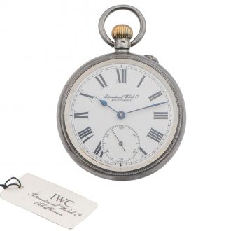 Swiss silver water-resistant keyless pocket watch Circa 1902