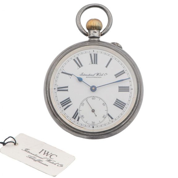 Swiss silver water-resistant keyless pocket watch Circa 1902 Swiss silver water-resistant keyless pocket watch Circa 1902