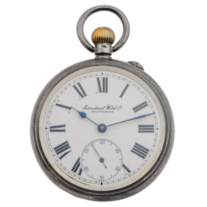 Swiss silver water-resistant keyless pocket watch Circa 1902