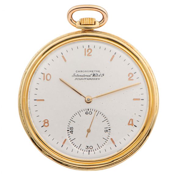 Swiss 18 carat yellow gold Art Deco keyless chronometer Circa 1937