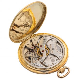 Swiss 18 carat yellow gold Art Deco keyless chronometer Circa 1937